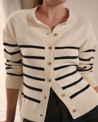  Cotton Fitted Cardigan