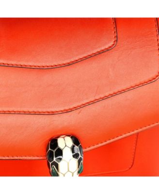 Medium Serpenti Forever Top Handle Bag Leather