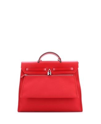 39 Herbag Zip Leather and Toile