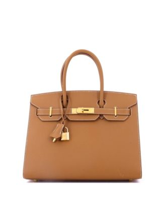 Birkin 30 Handbag Brown Epsom with Gold Hardware