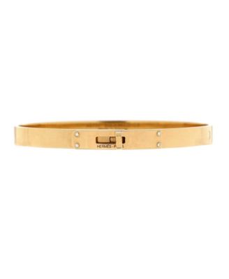 Small Kelly Bracelet 18K Gold with 4 Diamonds