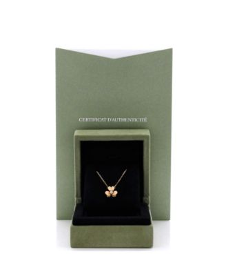  Mini Frivole Pendant Necklace 18K Gold and Diamond, 15 - 15.75"