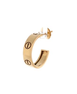  5.5mm Love Hoop Earrings 18K Gold
