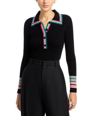 Long Sleeve Collared Pullover Sweater