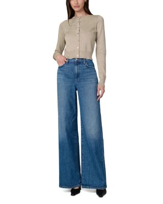 Petites The Mia Wide Leg Jeans in Zeal