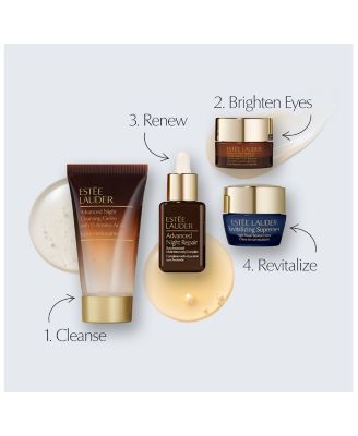 Unwrap Your Glow Advanced Night Repair Skincare Starter Gift Set ($98 value)