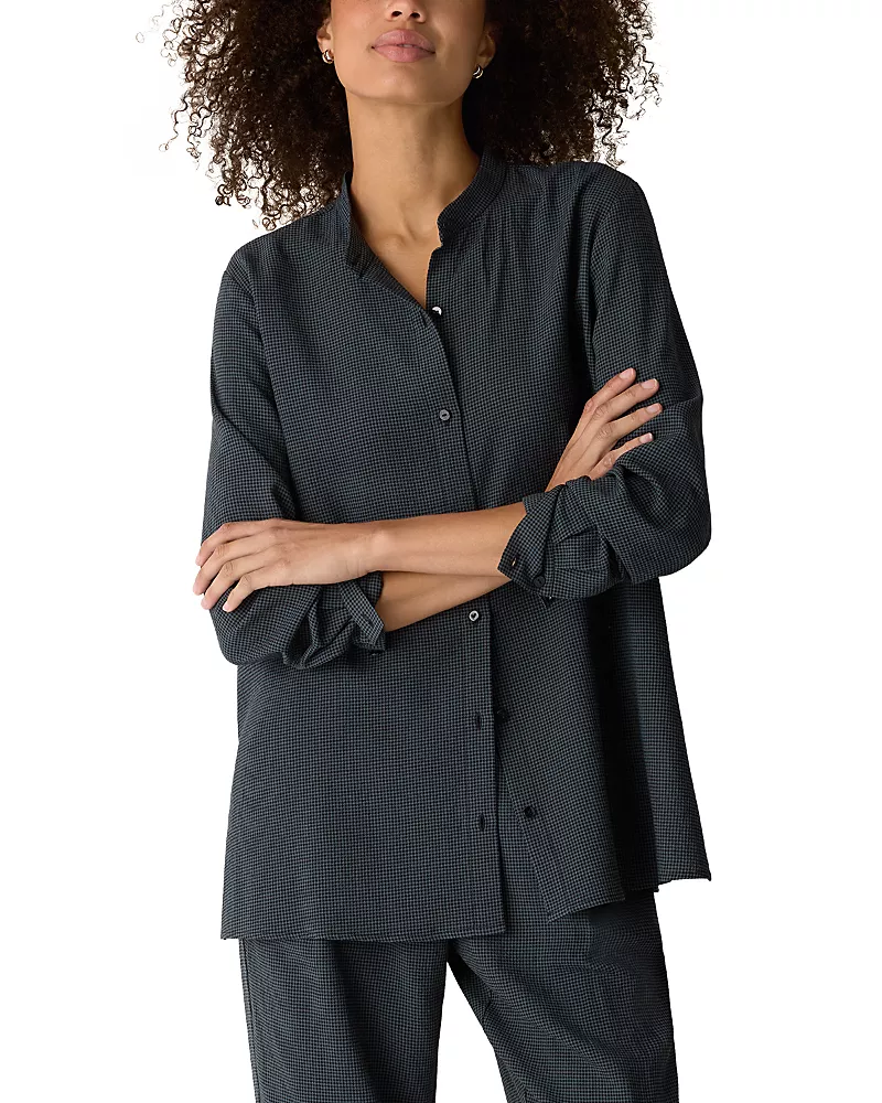 Eileen Fisher Mandarin Collar