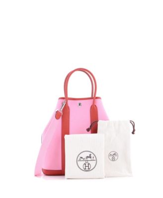 28 Garden File Tote Toile and Leather