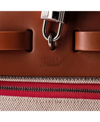 31 Herbag Zip Berline Vache Canvas and Leather