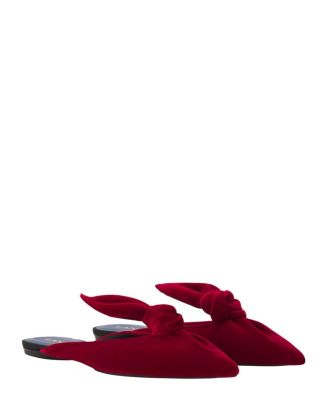 Women&#39;s Midnight Step Velvet Bow Mule