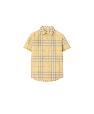 Burberry Boys' Check Cotton Shirt - Baby, Little Kid, Big Kid