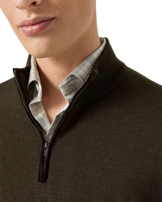 Merino Quarter Zip Knit Sweater