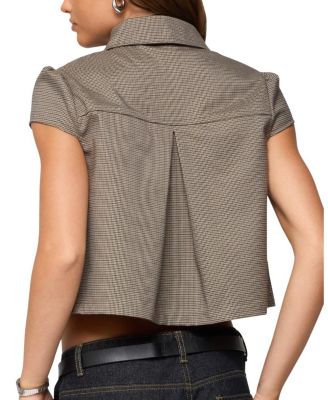  Haislee Plaid Tailored Shirt