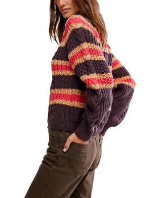 Frankie Cable Striped Sweater