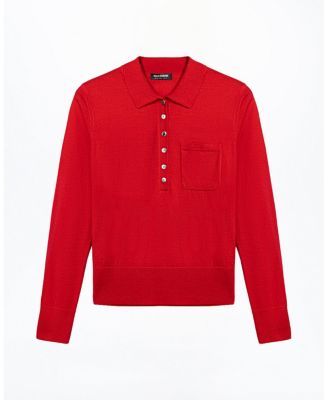  Relaxed Polo Knit Sweater