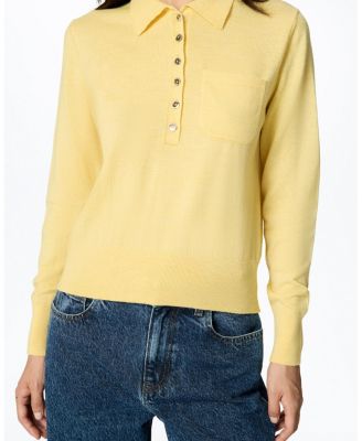  Relaxed Polo Knit Sweater