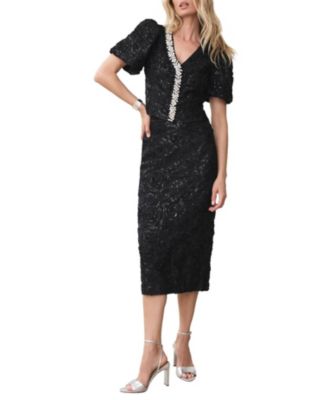  Women's Sequin Midi Skirt