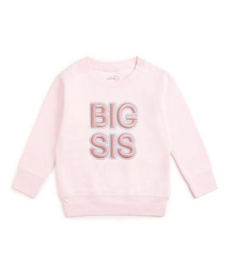 Girls&#39; Big Sis Embroidered Patch Sweatshirt - Baby, Little Kid