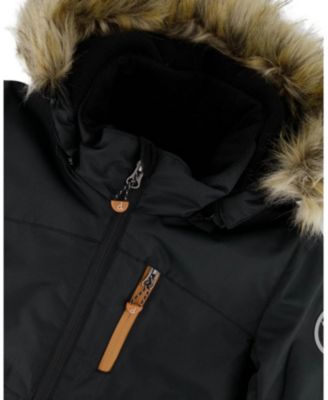  Boys' Two-Piece Play Snowsuit with Contrast Colorblocked Jacket - Little Kid