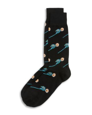 Flower Stem Crew Socks