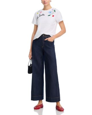 Floral Vine Shrunken Tee