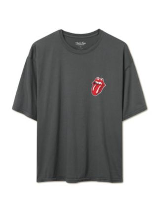  Unisex The Rolling Stones UK Flag Oversized Tee