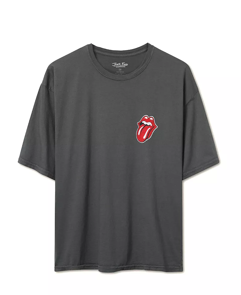 Junk Food Clothing Unisex The Rolling Stones Uk Flag Oversized Tee