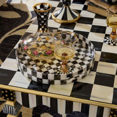 Courtly Check & Stripe Coffee Table