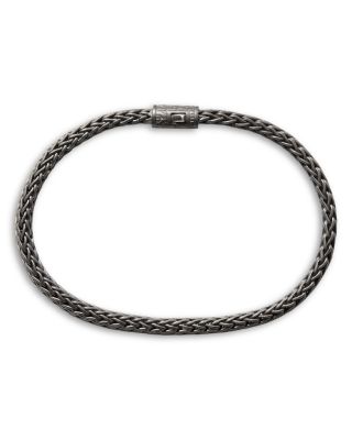 Men's Dark Silver Icon Heritage Link Bracelet
