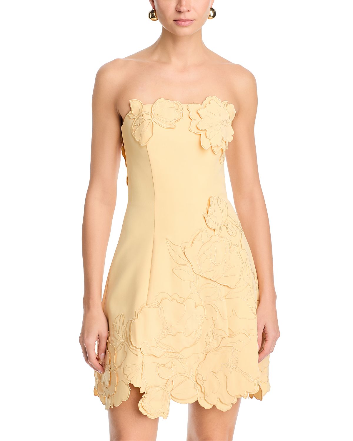 Leo Lin Ayla Applique Bustier Mini Dress - Exclusive