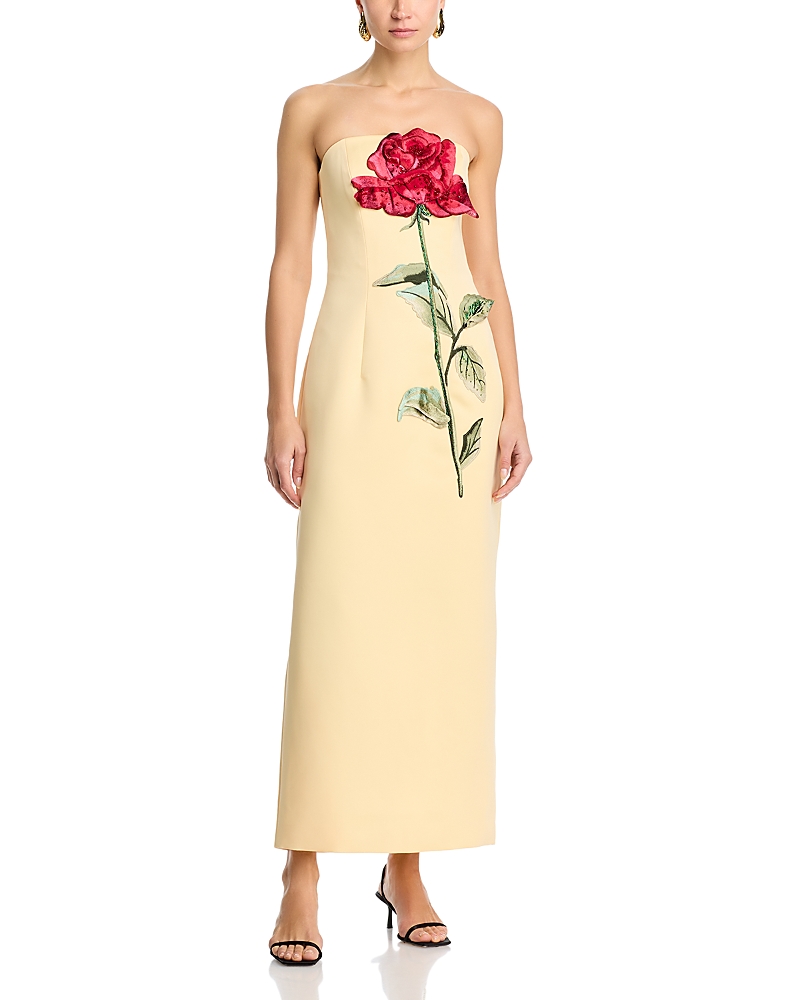 Leo Lin Rayna Applique Rose Maxi Dress - Exclusive