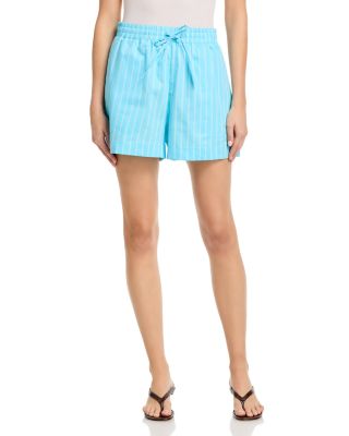 Alexis Poplin Double Stripe Drawstring Shorts