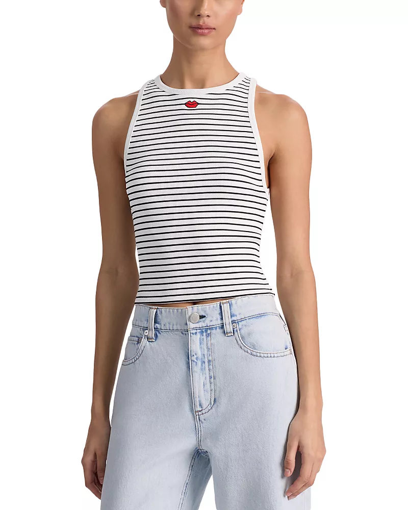 Alice and Olivia Allen Embroidered Tank Top