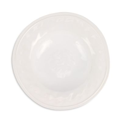 Aria White Shallow Serving Bowl