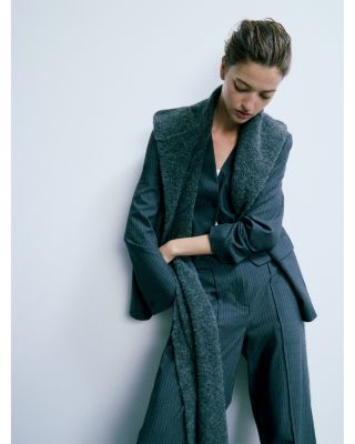 Jennifer Striped Combo Blazer & Vest Set