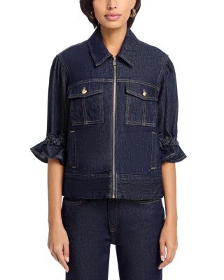 Holly Denim Jacket & Stevie Straight Jeans in Indigo Noir