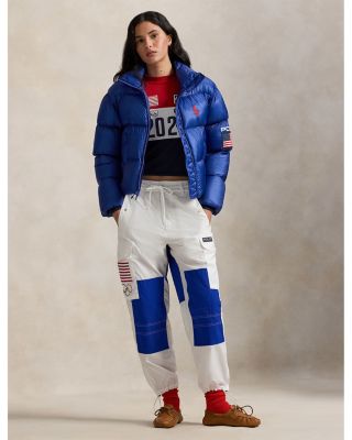 Team USA Stretch Jersey Mock Neck Top