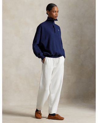 Team USA Buttoned Mock Neck Sweatshirt