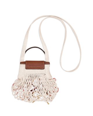 Le Pliage Filet Raffia Mini Mesh Bag