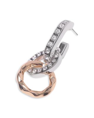 Rhinestone Link Drop Earrings