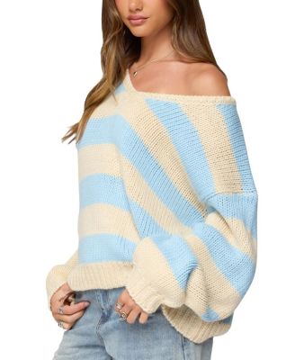 Tracie Striped Oversized Sweater