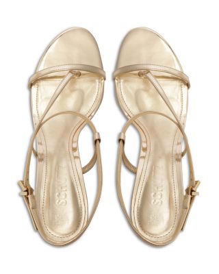 Women's Azure Metallic High Heel Sandals