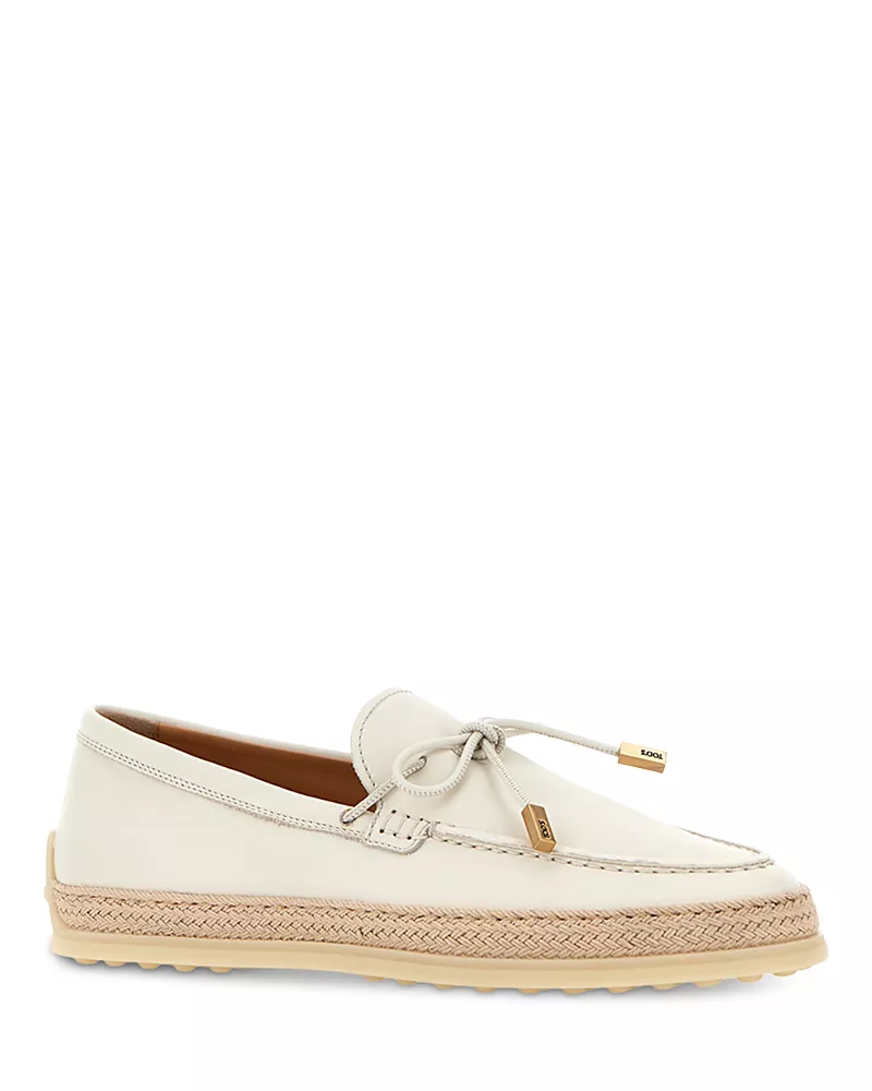 Tod's Women's Leather Espadrille Loafers