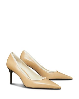 Women's Double T Leather Pumps