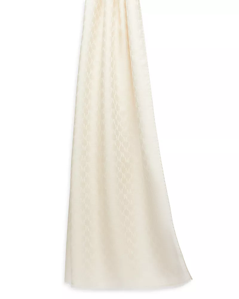 Max Mara Paniere Logo Jacquard Stole