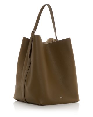 Belted Leather Tote 
