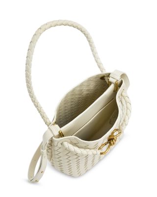 Andiamo Small Intrecciato Leather Bucket Bag