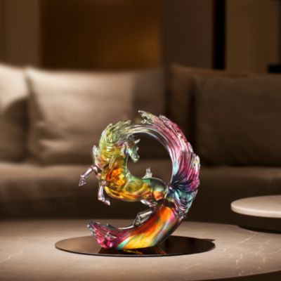 The Peak of Greatness Limited Edition Crystal Glass Sculpture