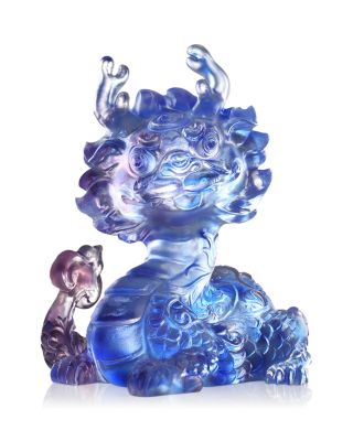 Ruyi's Twelve Blessings The Divine Dragon Soars Crystal Glass Sculpture