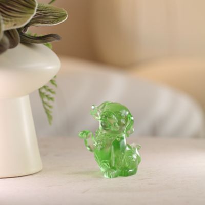 Ruyi's Twelve Blessings Prosperity Follows Woof Woof Crystal Glass Sculpture